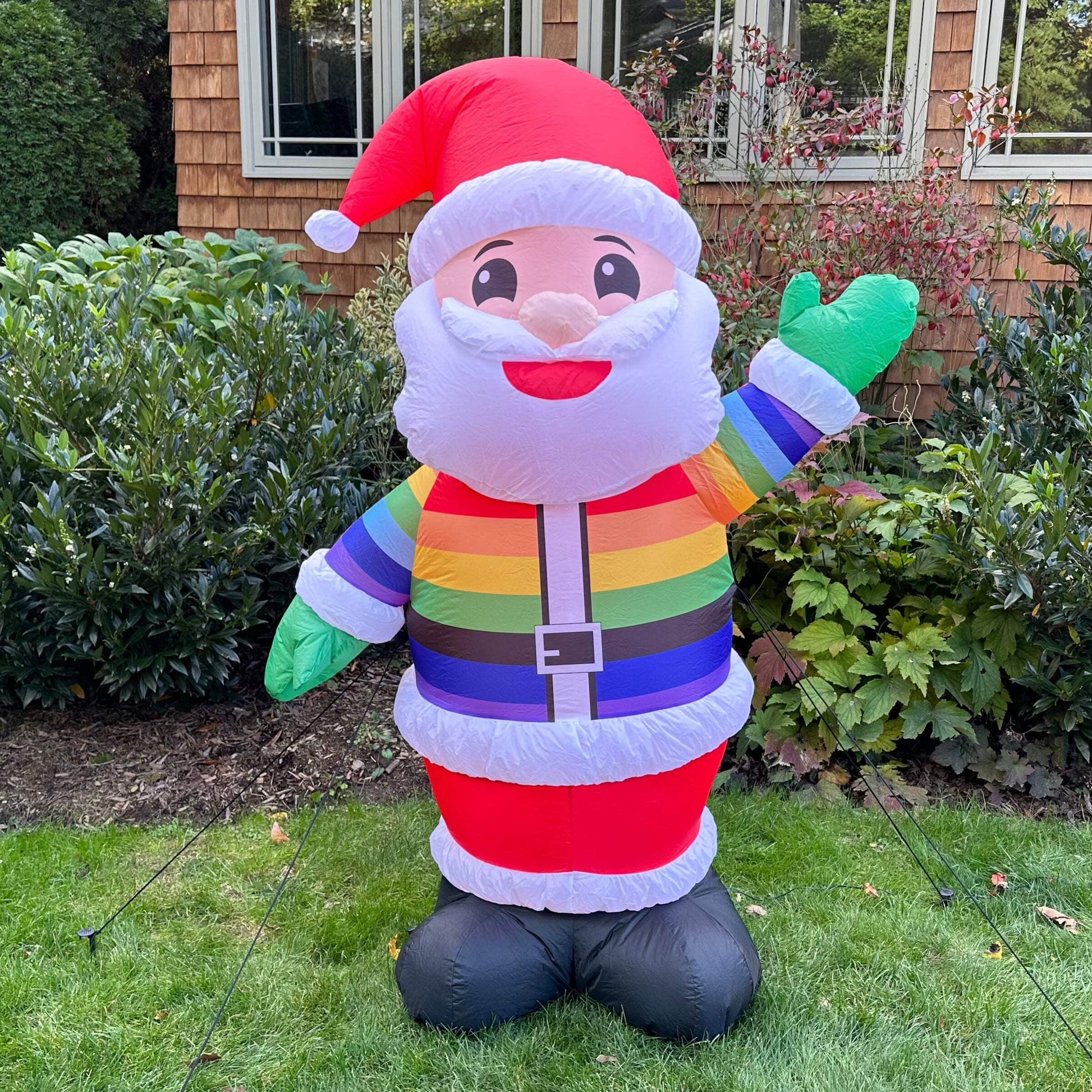 Colorful Inflatable Santa - 6 Ft.