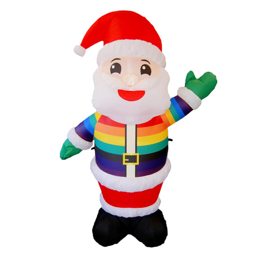 Colorful Inflatable Santa - 6 Ft.