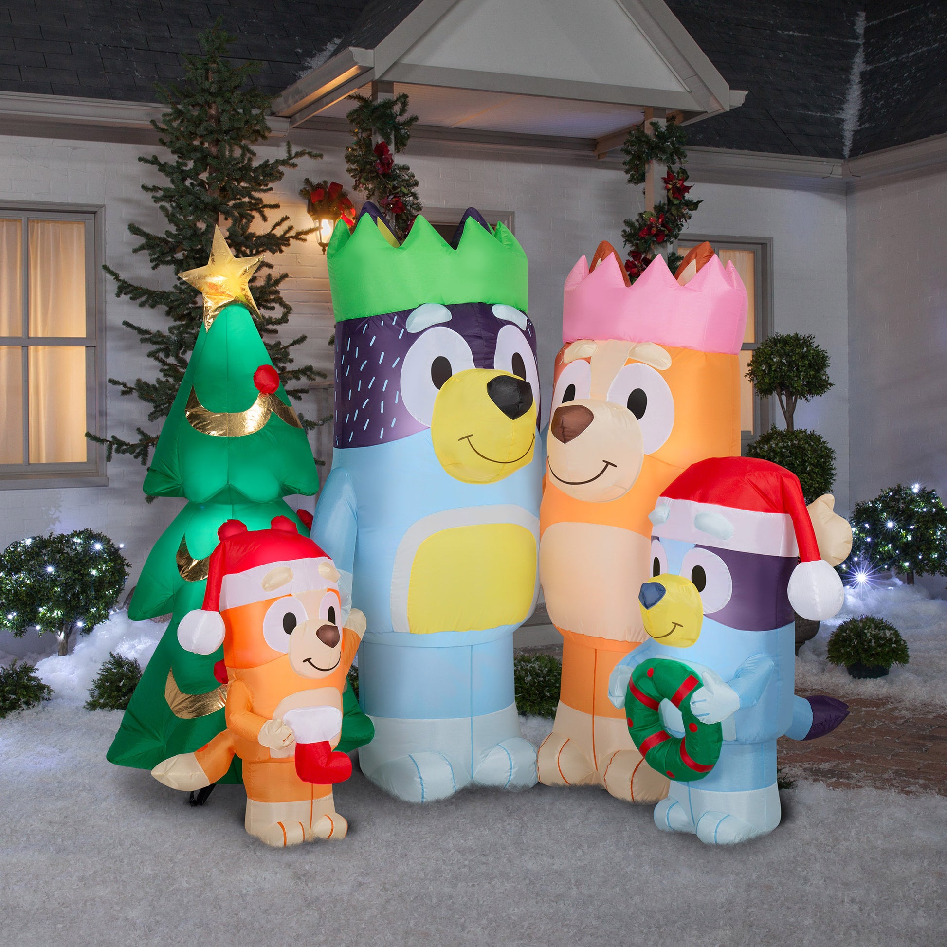 6’ Bluey Family Holiday Inflatable